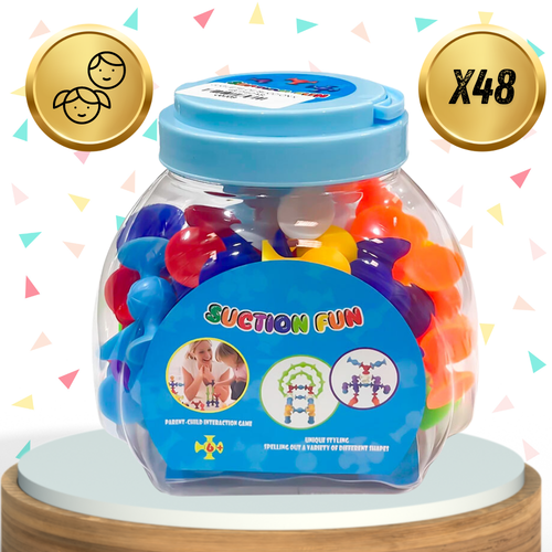 silikonowe klocki konstrukcyjne z przyssawkami 48 el dla dzieci edukacyjne na Arena.pl