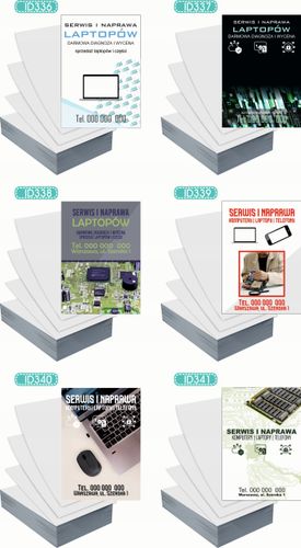 Ulotki A6 reklamowe firmowe 100szt dużo różnych wzorów SALON OPTYCZNY na Arena.pl