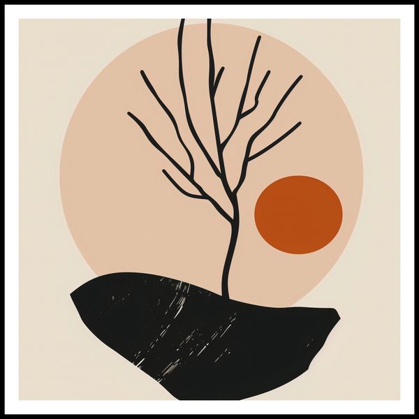 Plakat 80x80cm Nagie Drzewo zdjęcie 3