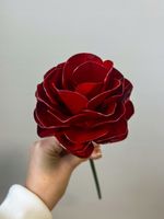 wieczna METALOWA RÓŻA HANDMADE kwiat Własnoręcznie wykonana na prezent