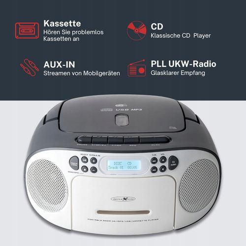 Reflexion Odtwarzacz CD Reflexion RCR2260DAB DAB+, FM AUX wyświetlacz LCD na Arena.pl