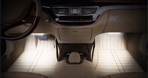 OŚWIETLENIE WNĘTRZA KABINY 4x9 SAMOCHODU LED RGB na Arena.pl