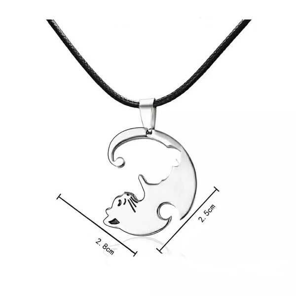 Yin Yang Równowaga Przyjaźn dla Par Przyjaciól Kot zdjęcie 9