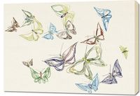 Obraz 100x70cm Butterfly 5, Sekka Japoński Vintage do Salonu