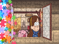 Puzzle tradycyjne - Wodogrzmoty Małe/Gravity Falls