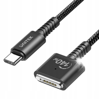 Mocny kabel, przewód zasilający USB-C do MagSafe 3, Unitek, 140W, 1m