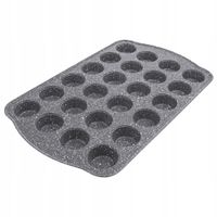 Forma do 24 Muffinek Babeczek Ganitowa Szara Solidna ORION 42 x 26 x 2,5 cm
