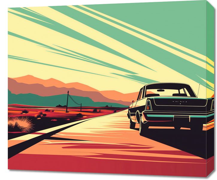 Obraz 70x60cm Droga przez Pustynię zdjęcie 1