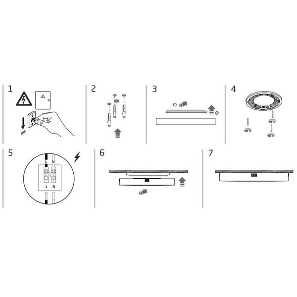 Plafon do salonu Lid Round 10411 Nowodvorski LED 15W 4000K okrągły biały zdjęcie 4
