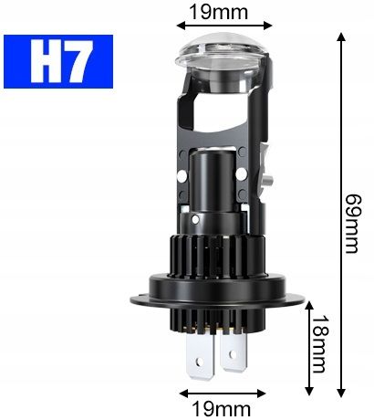 ŻARÓWKI LED H7 RETRIFY S&D PROJECTOR 100% IDEALNE ODCIĘCIE SOCZEWKA FISHEYE na Arena.pl