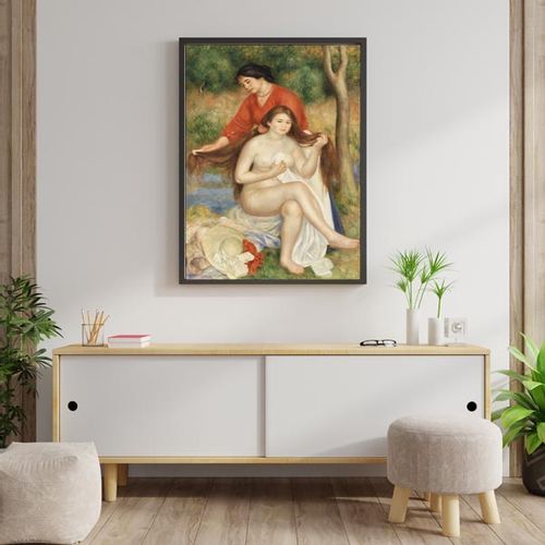 Bather and Maid, Pierre-Auguste Renoir - plakat 30x40 cm na Arena.pl