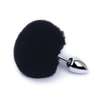 butt plug black bunny tail