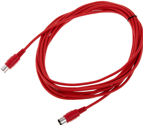 Kabel przewód audio sygnałowy MIDI DIN 5 pin 6 m the sssnake SK366-6-RED na Arena.pl