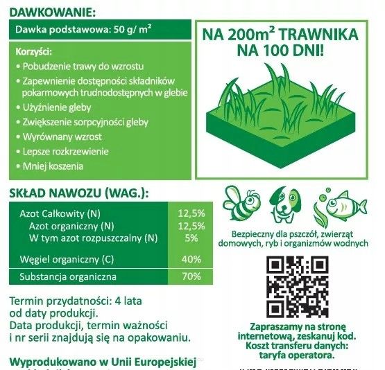 BioGardena nawóz do trawników 10kg zdjęcie 2