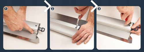 COMENSAL Szpachla aluminiowa do gładzi z wymiennym ostrzem 60 cm na Arena.pl