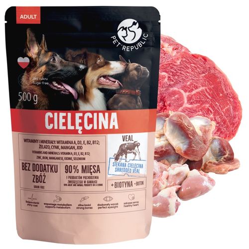PET REPUBLIC karma mokra dla psa mix smaków 12 x 500g na Arena.pl