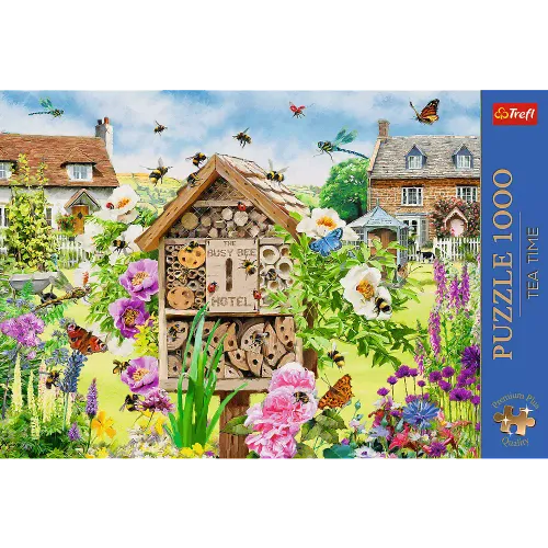 Puzzle 1000 elementów. Premium Plus Quality. Tea Time. Dom dla pszczół na Arena.pl