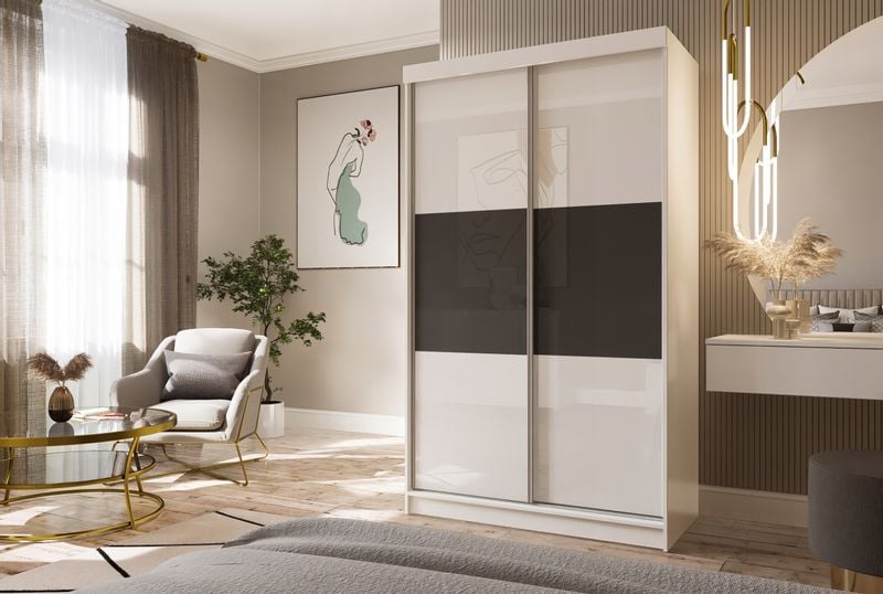 Szafa Przesuwna PARIS 125 Połysk zdjęcie 5