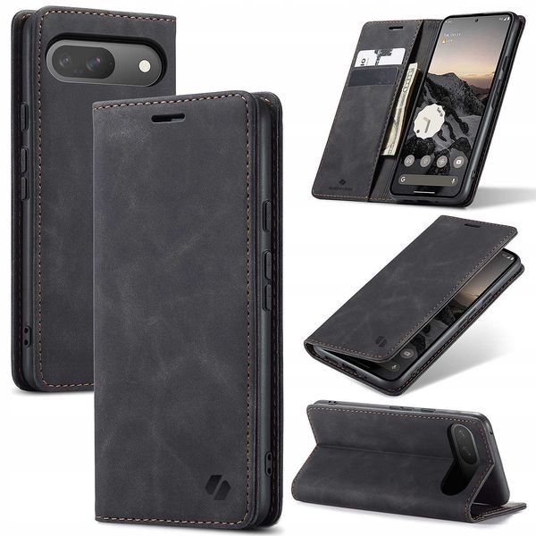 Spacecase Wallet Google Pixel 9/9 Pro Black zdjęcie 11