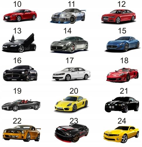 NAKLEJKA NA ŚCIANĘ naklejki samochody auta cars na Arena.pl