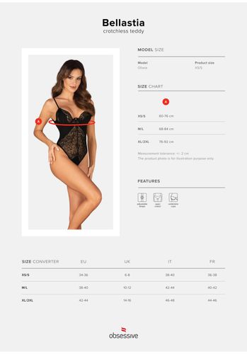 Bellastia Body Otwarte  M/L na Arena.pl