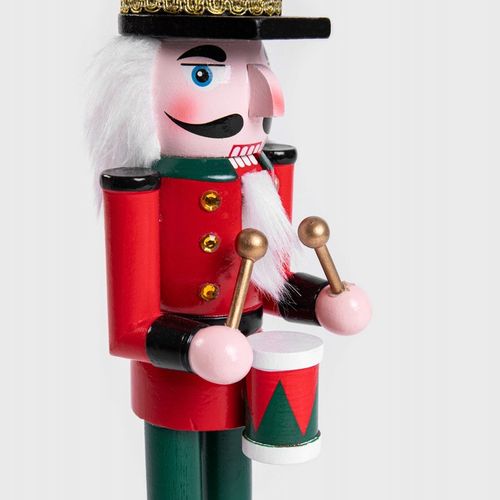 Figurka NUTCRACKER dziadek do orzechów z bębenkiem 31 cm HOMLA na Arena.pl