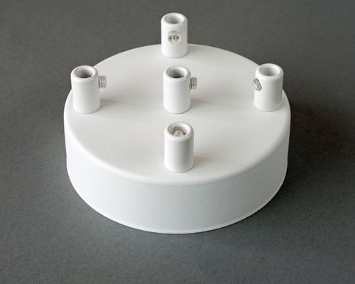 Podsufitka Biała 5 otworów 100mm + biały hamulec na Arena.pl