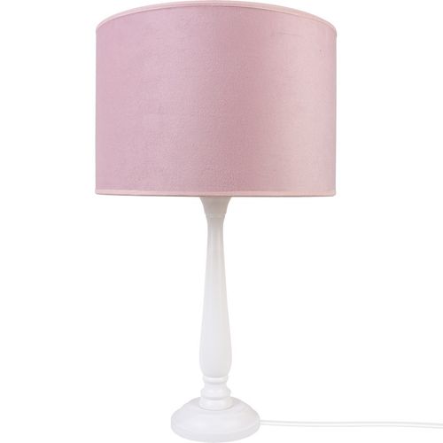 Lampa stołowa BERTA pudrowy róż na Arena.pl