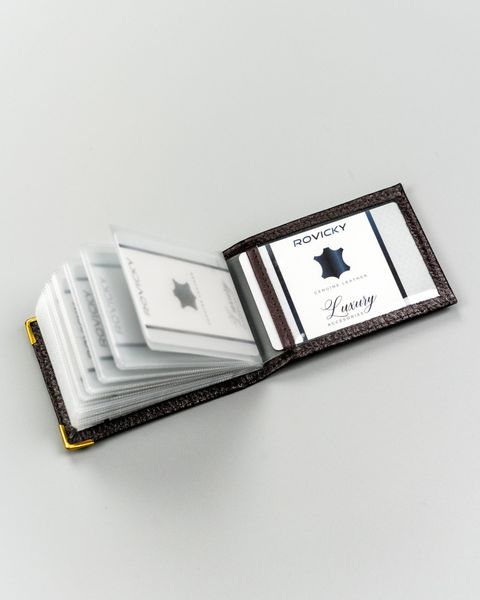 etui na karty skórzane 301-bl-brown zdjęcie 8