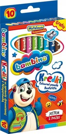 kredki bambino 10kol jumbo +temp. 0331 a'8 na Arena.pl