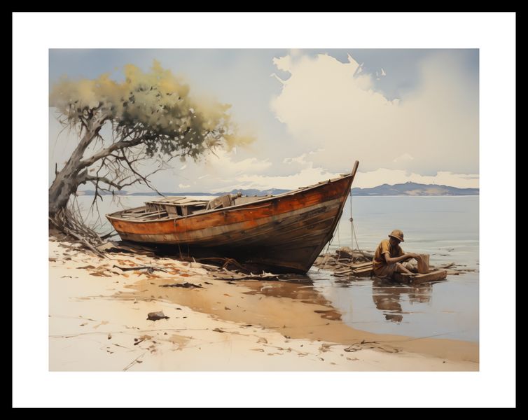 Plakat 40x30cm Spokój Przybrzeża zdjęcie 3