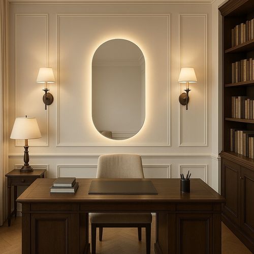 Lustro owalne LED COB łazienkowe, uniwersalne 100x50 cm bez ramy IP 67 na Arena.pl