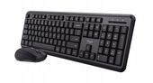 KLAWIATURA I MYSZ BEZPRZEWODOWA CICHY ZESTAW BIUROWY 2.4 GHz PC LAPTOP MAC