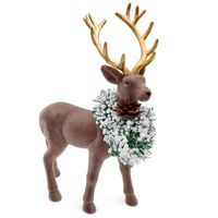 RENIFER ŚWIĄTECZNY BEŻOWY DEKORACJA NA ŚWIĘTA JELONEK RENIFER FIGURKA 30 cm