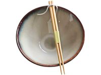 Ceramiczny Talerz Miska 1000 ml + pałeczki do MAKARONU RAMENU ZUPY - OMBRES