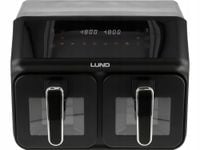 FRYTKOWNICA BEZTŁUSZCZOWA 2200W DWUKOMOROWA PODWÓJNA 4L+4L WYŚWIETLACZ LCD