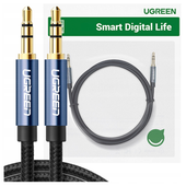 kabel mini jack ugreen av122 3,5mm aux 3m (czarny)