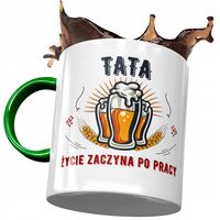 Kubek Zielony Dla Taty Ojca Na Dzień Taty Prezent Z Nadrukiem Ze Zdjęciem