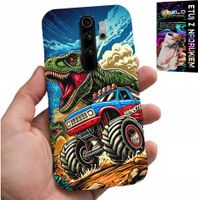 ETUI DO XIAOMI REDMI 9 -DINOZAUR W MONSTERTRUCKU WZORY DLA DZIECI