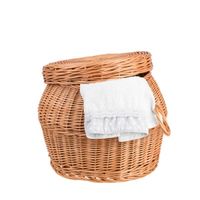 PUFA KOSZ NA ZABAWKI WIKLINOWY KOSZ NA PRANIE Ø31 H32 CM