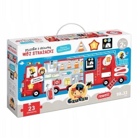 Puzzle z dziurką. Wóz strażacki. Czuczu zdjęcie 1