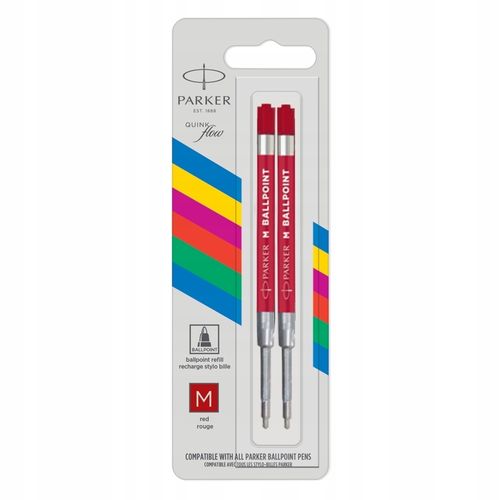 Wkład Do Długopisu Parker Czerwony M Bl2Szt 5455 na Arena.pl