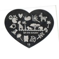 Blaszka do stempelków Serduszko 19