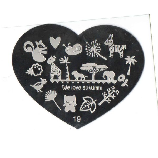 Blaszka do stempelków Serduszko 19 zdjęcie 1