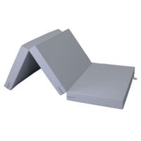 materac gimnastyczny Satellite 180x100x10 cm trzyczęściowy - szary