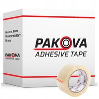 TAŚMA pakowa klejąca 48/100y BEZBARWNA PAKOVA transparent 36szt