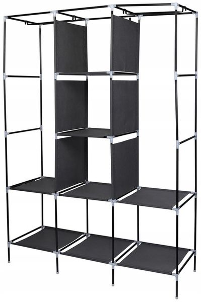 SZAFA Przenośnia tekstylna 8 półek pojemna 127X45X172CM turystyczna lekka zdjęcie 9