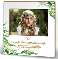 ramka na zdjęcia  10 x 15cm KOMUNIA ŚW. KONWALIE