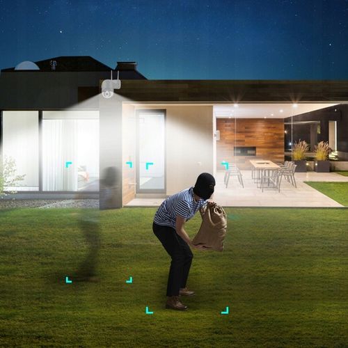 Kamera IP WiFi SMART Obrotowa Zewnętrzna Bezprzewodowa MONITORING Domu 4MPx na Arena.pl