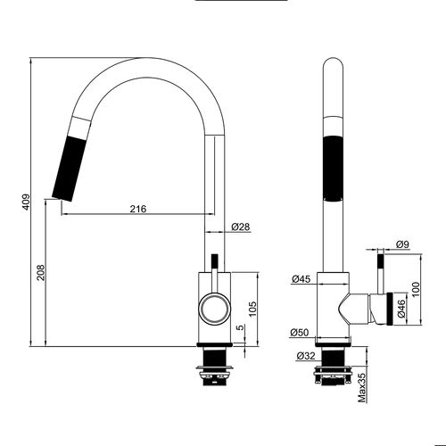 Bateria kuchenna stojaca WEZER NIO4-18-GUNGREY na Arena.pl